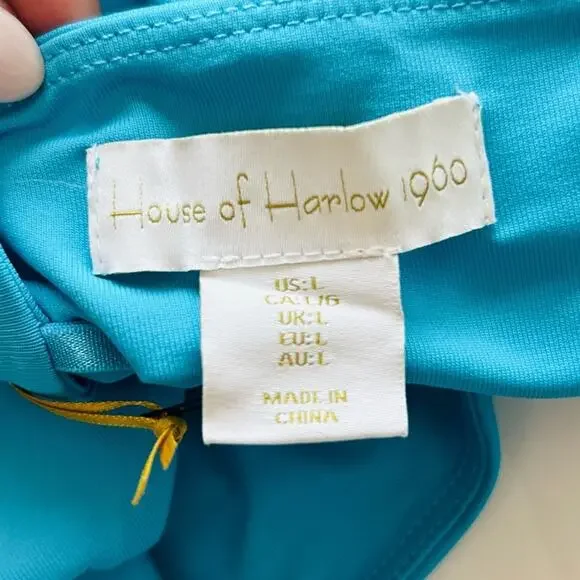 House of Harlow 1960 All Day Contour Bodysuit - L - Blue - Picture 5 of 12